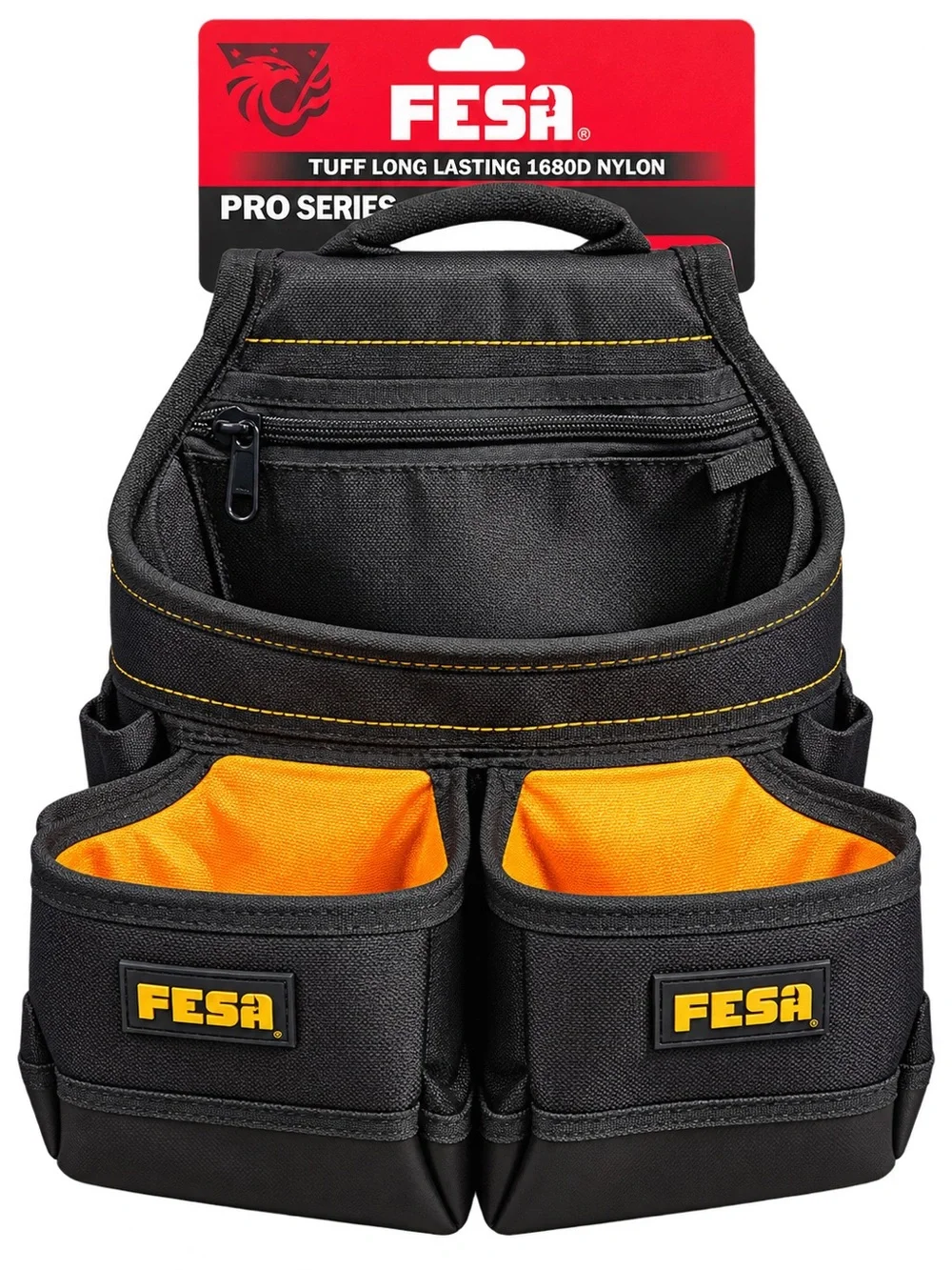 Pro Series Black and Orange Messenger Tool Pouch